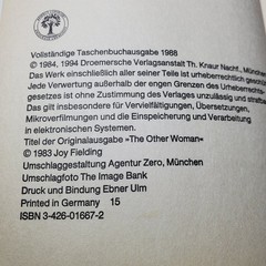 Ich will Ihren Mann Joy Fielding 1997 German Thriller Knauer Taschenbuch Novel