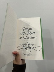 SIGNED People We Meet on Vacation by Emily Henry (Movie tie cover)