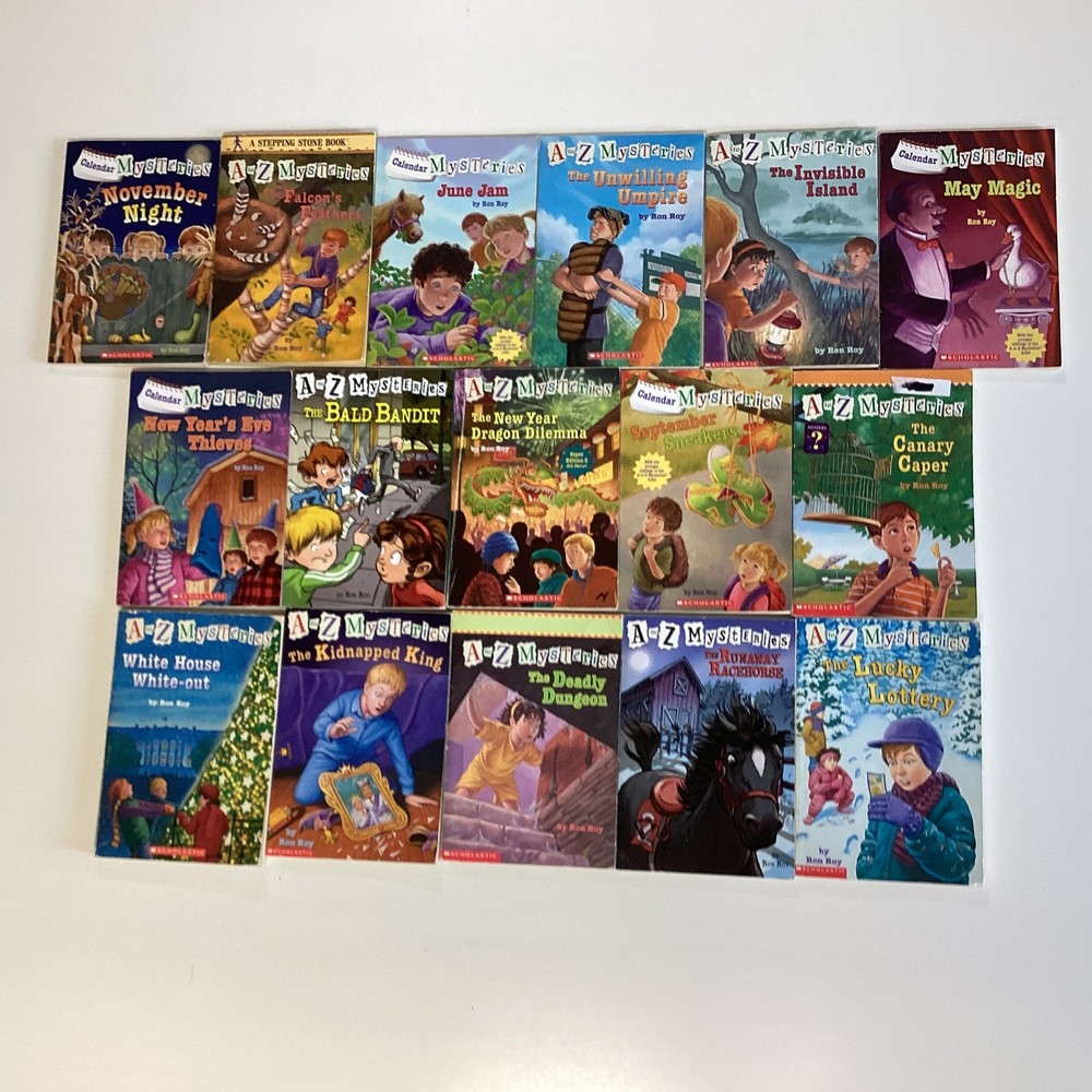 Calendar A to Z Mysteries Ron Roy 16 Book Lot