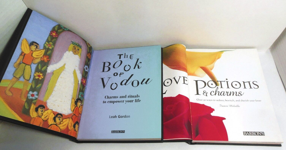 LOT Book of Vodou AND Love Potions Charms Seduce Bewitch Rituals Empower Voodoo