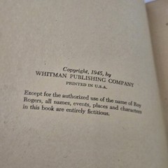 Roy Rogers and The Gopher Creek Gunman Whitman Publishing 1945 HCDJ Western