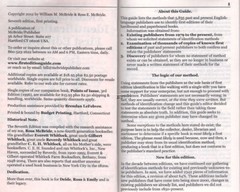 A Pocket Guide to the Identification of First Editions, 7th (current) ed. New!