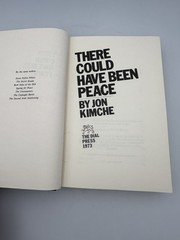 There Could Have Been Peace by Jon Kimche (1973) 1st Edition, 1st Printing HC DJ