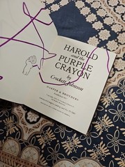 HAROLD AND THE PURPLE CRAYON Crockett Johnson HC BOOK (c) 1955 1st Edition ~VG+~
