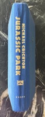 Jurassic Park by Michael Crichton (1990, HC) 1st Ed 3rd Printing