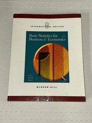 Basic Statistics for Business and Economics International Edition Textbook Lind