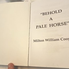 Behold a Pale Horse Milton William Cooper Paperback Light Technology Publishing