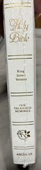 New Holy Bible King James Version American White, Gold Pages Local 334C