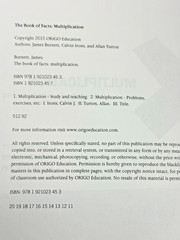Origo Education THE BOOK OF FACTS GUIDE FOR TEACHING MULTIPLICATION FACTS