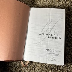 Life Application Study Bible NIV Large Print 2011 Italian Duo Tone Leather