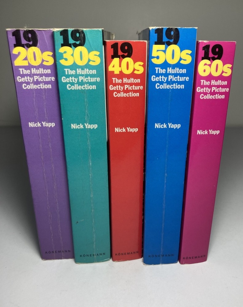 Lot of 5 Nick Yapp Paperbacks HULTON GETTY IMAGES 1930s-1940s-1950s-1960s-1970s