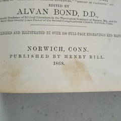 1868 Illustrated History of the Holy Bible by John Kitto HC Henry Bill