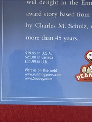 A CHARLIE BROWN CHRISTMAS by Charles Schulz 2008 HARDCOVER w/DJ RP Kids Pub.