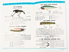 Extremely Rare 1942 Creek Chub Lures Wartime Expo Booklet EX Condition