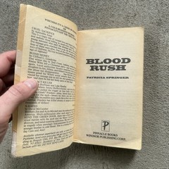 BLOOD RUSH By Patricia Springer Pinnacle True Crime Paperback 1994 OOP