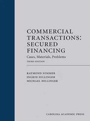 Commercial Transactions – Paperback, by Nimmer Raymond; Hillinger – Acceptable n