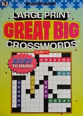 New 4 Large Print Great Big Crosswords Kappa Puzzle Books Vol# 169-172 Fun Hobby