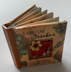A Special Teacher Mini Book (2.75″ X 2.75″)