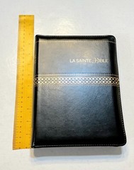 French Large Print Compact Bible, Zipper, Imitation Leather, Segond 1910, LT