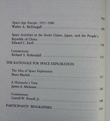 A SPACEFARING PEOPLE: PERSPECTIVES ON EARLY SPACEFLIGHT BY ALEX ROLAND 1985 SC