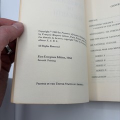 WRETCHED OF EARTH By Frantz Fanon First Evergreen Edition 1966
