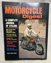Vtg. Book Motorcycle Digest 320 Pages Illustrated 1972