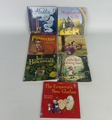 SET Of 7 USBORNE Children’s Fairy Mini-Books Wizard Of Oz, Aladdin, Snow White..