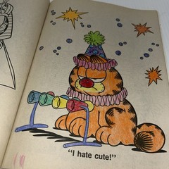 Garfield 1988 A Coloring Book Golden 31 Pages Vintage Used See Pics/80