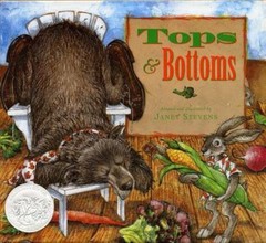 Tops & Bottoms (Caldecott Honor Book) Stevens, Janet hardcover Used – Good