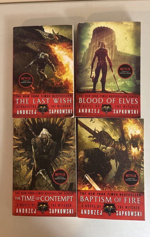 Lot of 4 Trade Paperback from The Witcher Series by Andrzej Sapkowski