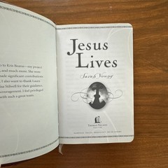 Jesus Lives Sarah Young Devotional Burgundy Faux Leather 2009 Ribbon Marker
