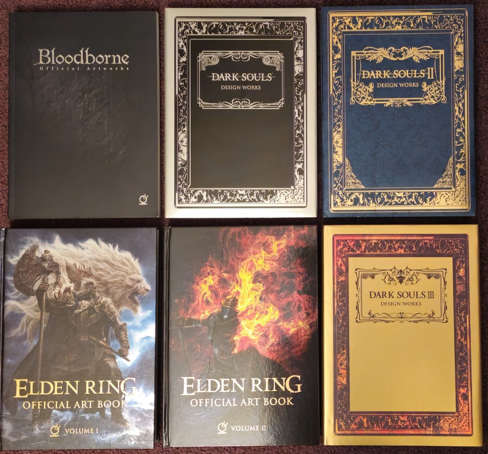 FROM Software Art Book Lot; Elden Ring, Bloodborne, Dark Souls Udon Ent.
