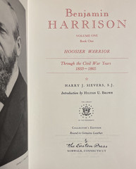 Easton Press: Benjamin Harrison Vols. 1-2 by Harry Sievers – 1989 2 Leather HCs