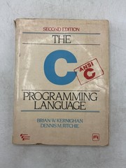 The C Programming Language Kernighan Ritchie 1988 Second Edition ANSI C Prentice