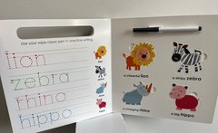 Alphaprints Write and Learn with Flash Cards Wipe Clean board book, Roger Priddy