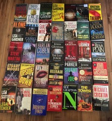 Lot Of 20 Suspense Crime Mystery Thriller Fiction Paperback Books Random Mix Lot