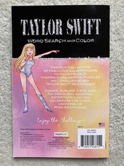 Taylor Swift Word Search and Color NEW Paperback 31 puzzles / 31 coloring pages