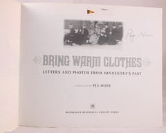Bring Warm Clothes by Peg Meier SIGNED COPY 1981 1st Edition