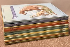 Lot Vintage Dinosaur Library Books Set Of 10 HC Rourke Publishing 80s Hardback