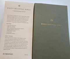 Bible ESV Daily Reading Green Gray Brand New