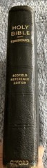 Oxford 1945 KJV Scofield Reference Bible Morocco Leather 147X Minion Type VTG