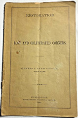 Restoration Of Lost And Obliterated Corners- General Land Office- 1891-free ship