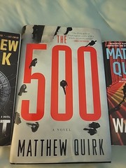 Matthew Quirk Book Lot Of 3 Night Agent PB, The 500 HB, Red Warning PB