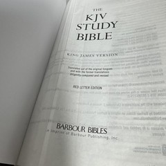 The KJV Study Bible – Large Print (King James Bible) by Hudson, Christopher red