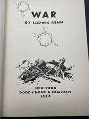 RARE EDITORIAL COPY „WAR” Ludwig Renn WWI 1929 1st Edition