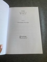 The Occult World Edited By Christopher Partridge Book