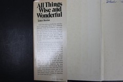 All Things Wise and Wonderful James Herriot 1977 Book Club Edition St. Martin’s
