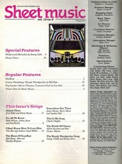 SHEET MUSIC MAGAZINE AUGUST/SEPTEMBER 1988 Magazine, Sheet Music 1988 Single