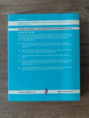 Aging in America An Introduction to Gerontology Instructors Study Guide Zins ED8