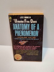 Anatomy Of A Phenomenon By Jacques Valler UFOs UAOs Ace 1965 Paperback